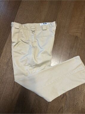 Vintage Tilley Endurables Beige Cotton Utility Travel Pants "Give 'Em Hell" 32